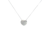 14k White Gold 1.00ct G SI2 Round Diamond Heart Pendant